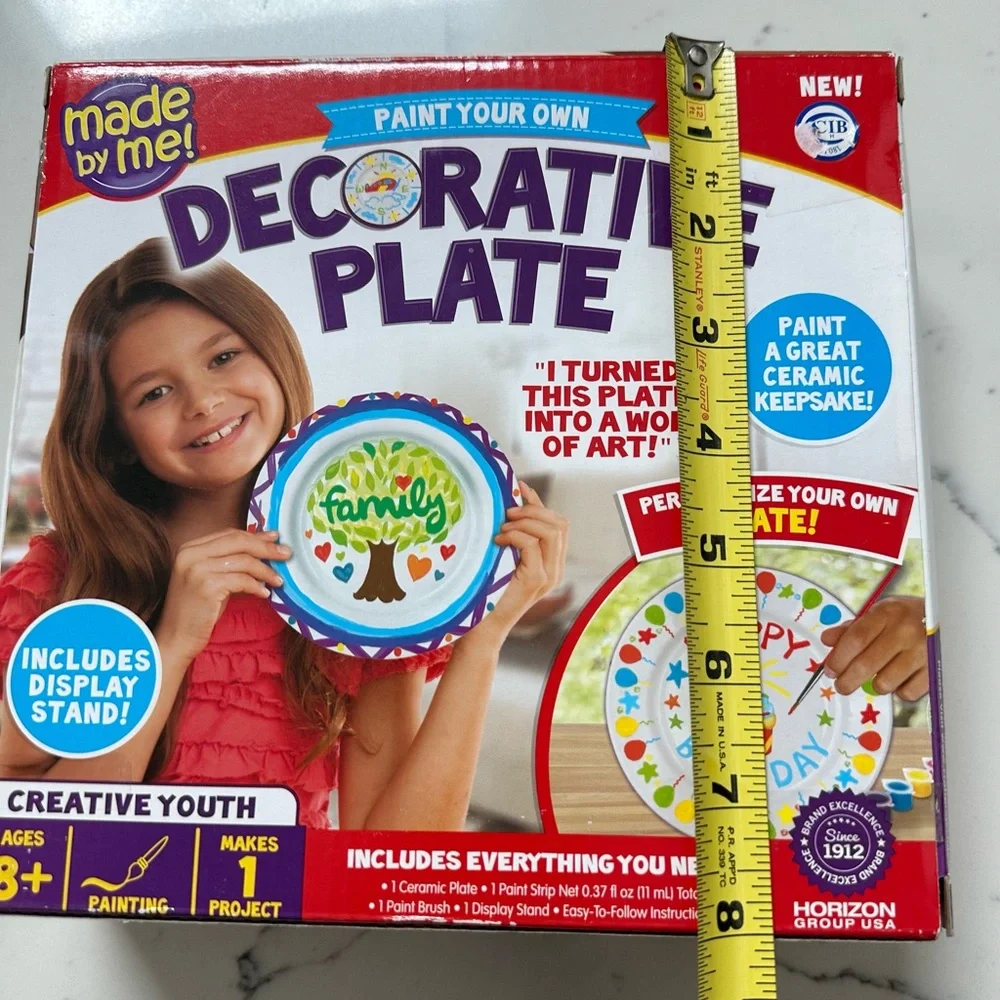 Made By Me Paint Your Own Decorative Plate Kit— no technology play